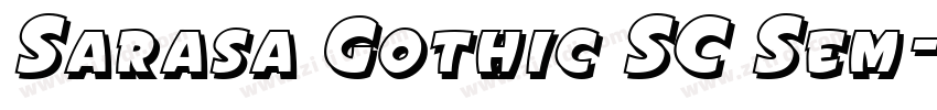 Sarasa Gothic SC Sem字体转换